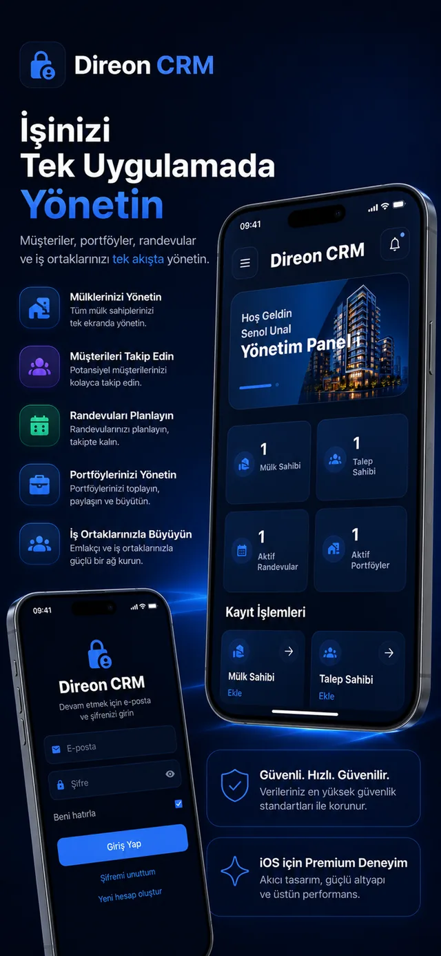Direon CRM ana ekran